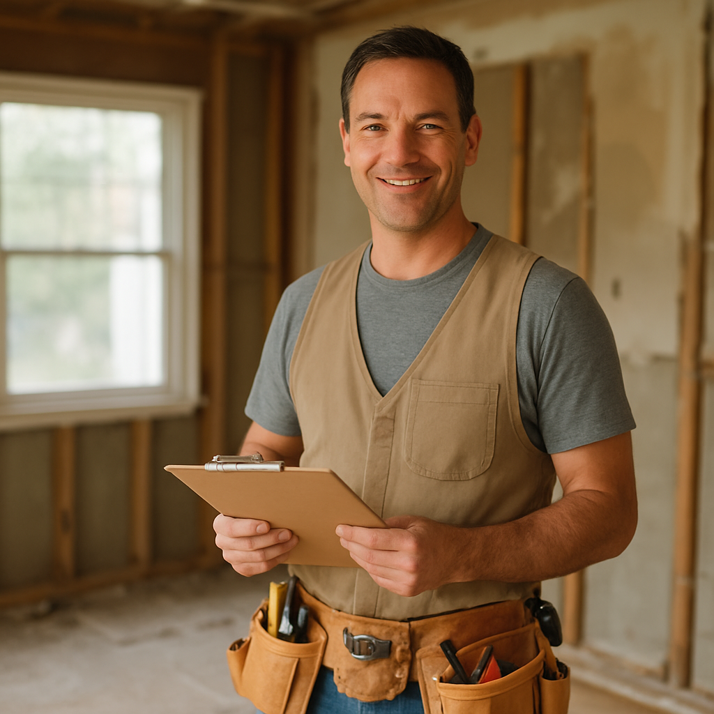 Genesis HC Remodeling contractor on a job site
